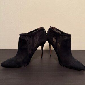 REISS Suede Black Booties - Size 40